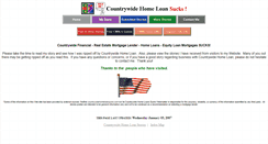 Desktop Screenshot of countrywidehomeloansucks.com